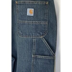 Carhartt‎ Utility Jeans 40x30 NWT Blue Carpenter Relaxed Fit Straight Workwear
